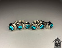 Load image into Gallery viewer, Handmade Blue Zircon Jeweled Steering Wheel Hardware
