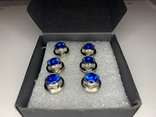 Load image into Gallery viewer, Handmade Sapphire Jeweled Steering Wheel Hardware
