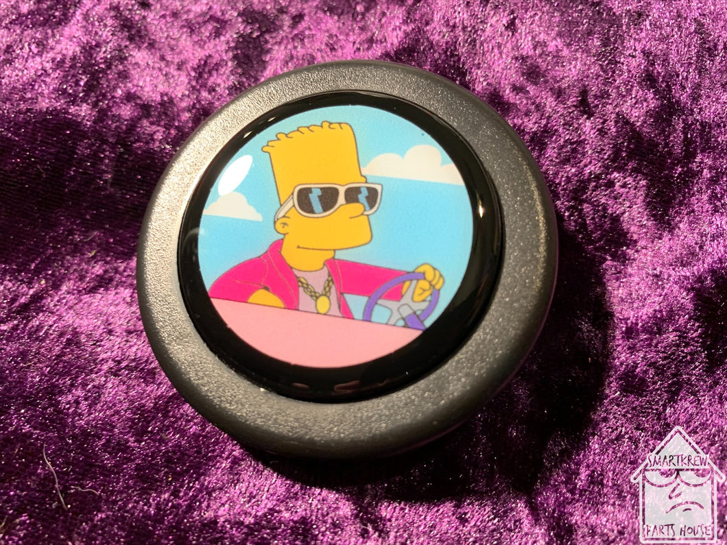 Handmade Bart Simpson Good Drive Horn Button