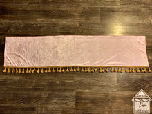 Load image into Gallery viewer, Powder Pink Crushed Velvet With Gold Tassel
