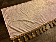 Load image into Gallery viewer, Powder Pink Crushed Velvet With Gold Tassel
