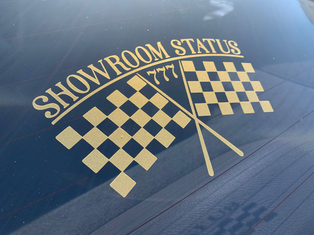 Showroom Status Diecut Sticker
