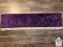Load image into Gallery viewer, Purple Crushed Velvet With White Tassel
