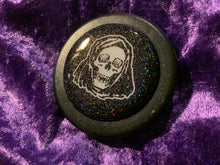 Load image into Gallery viewer, Handmade Reaper Glitter Horn Button
