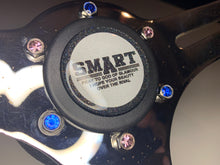 Load image into Gallery viewer, Handmade Light Sapphire Jeweled Steering Wheel Hardware
