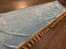 Load image into Gallery viewer, Sky Blue Crushed Velvet With Gold Tassel
