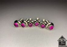 Load image into Gallery viewer, Handmade Fuchsia Jeweled Steering Wheel Hardware
