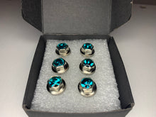 Load image into Gallery viewer, Handmade Blue Zircon Jeweled Steering Wheel Hardware
