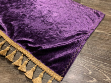Load image into Gallery viewer, Purple Crushed Velvet With Gold Tassel

